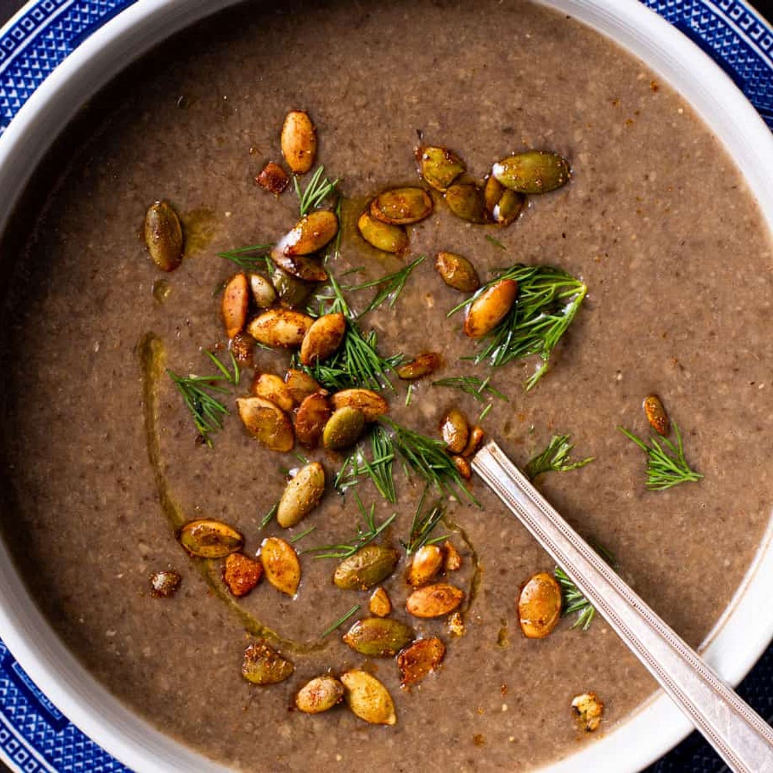 Creamy Vegan Mushroom Soup