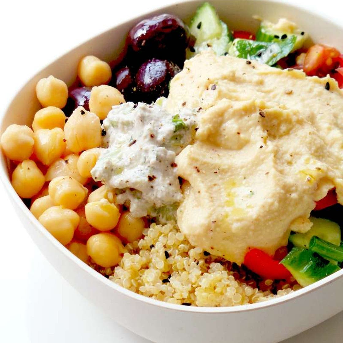 5-Minute Mediterranean Bowl – Healthy Lunch Meal Prep Recipe