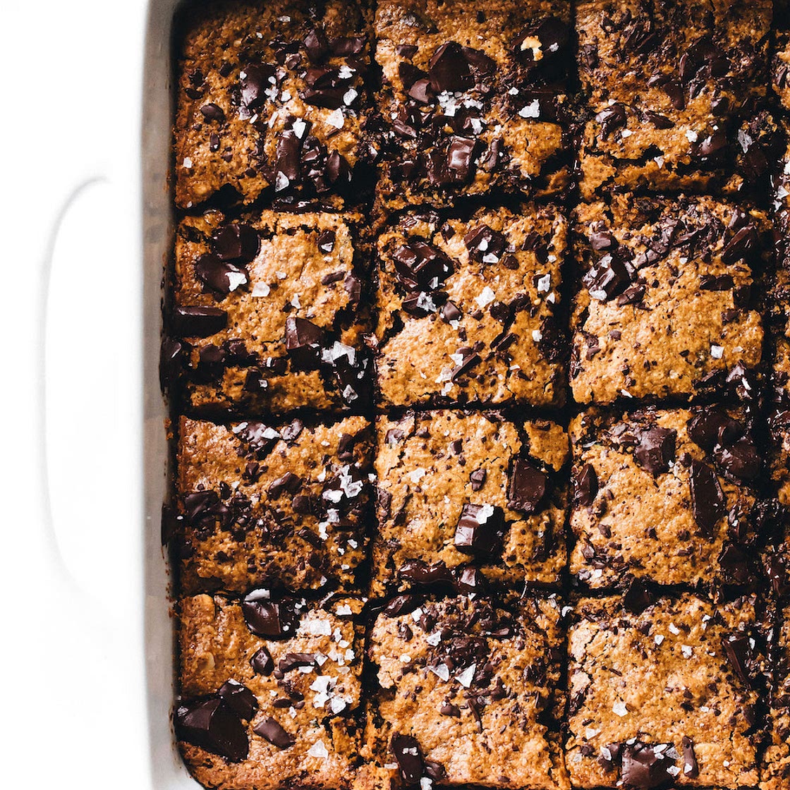 Chocolate Chunk Zucchini Blondies