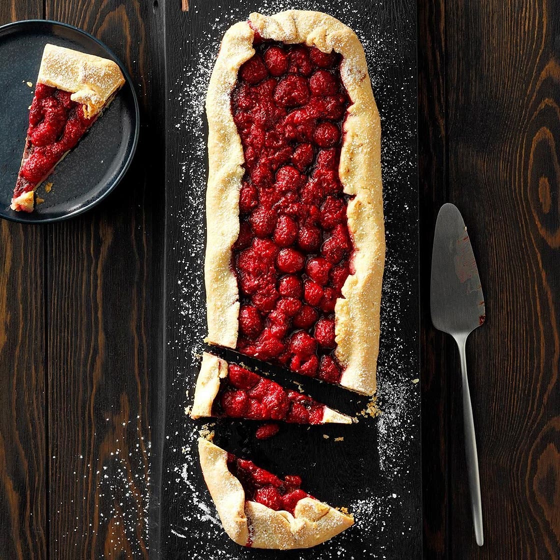 Rustic Chocolate Raspberry Tart