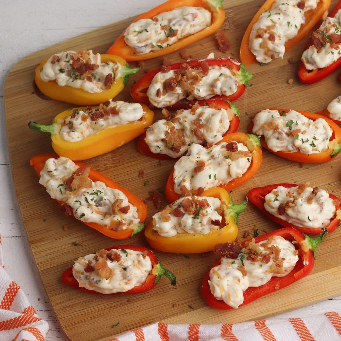 Cream Cheese Stuffed Mini Sweet Peppers