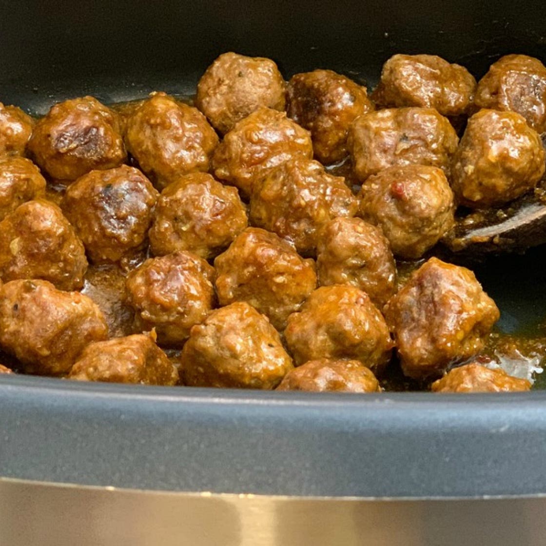Keto Apricot Glazed Party Meatballs