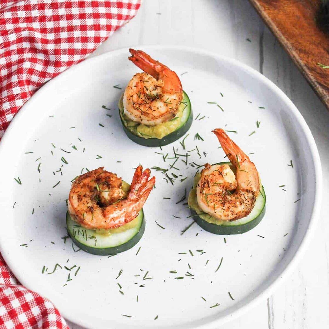 Cajun Shrimp Cucumber Bites