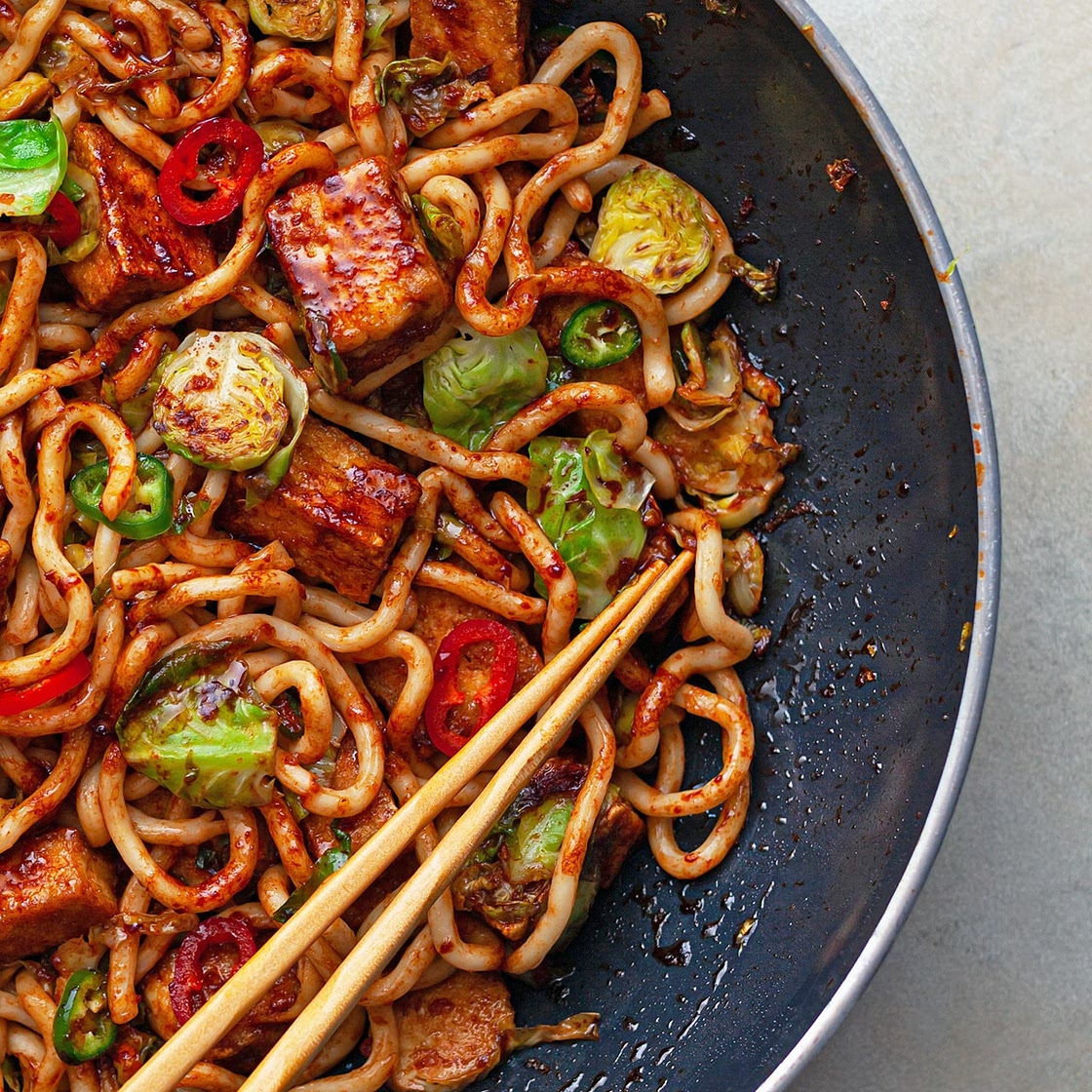 Shredded Brussels Sprouts Noodles