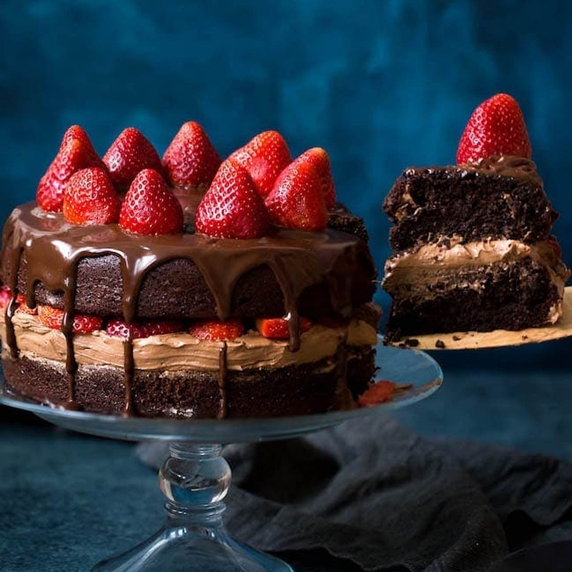 Strawberry Chocolate Cake