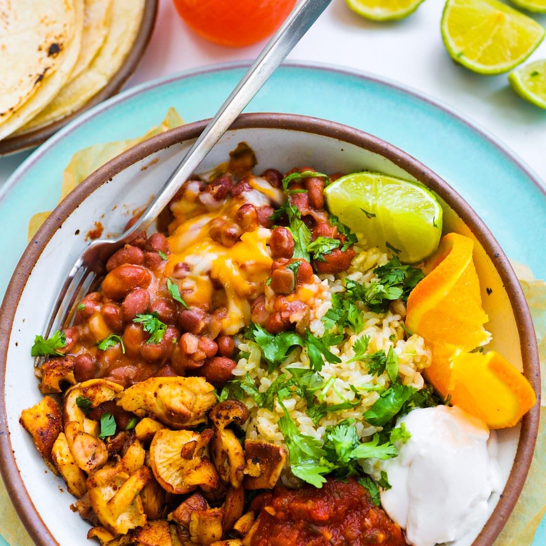 Mushroom Burrito Bowl