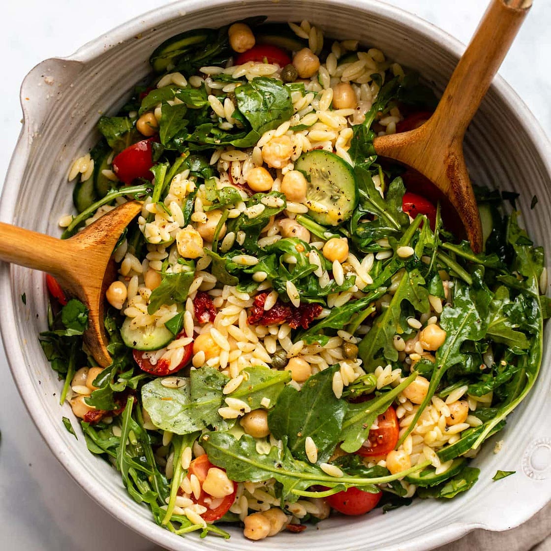 Triple Tomato Orzo Salad | Vegan