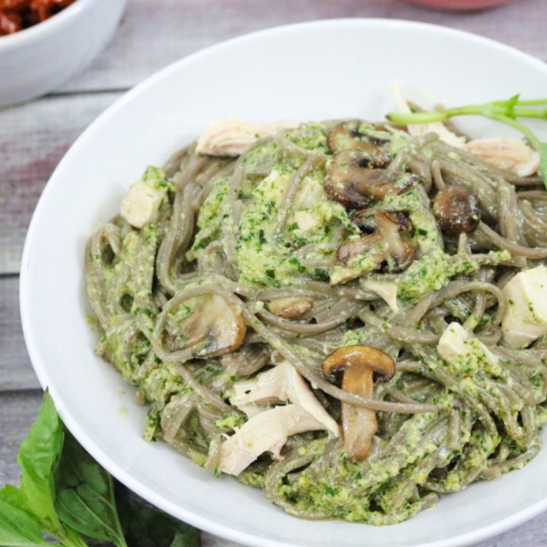 Dairy-free Chicken Pesto Pasta