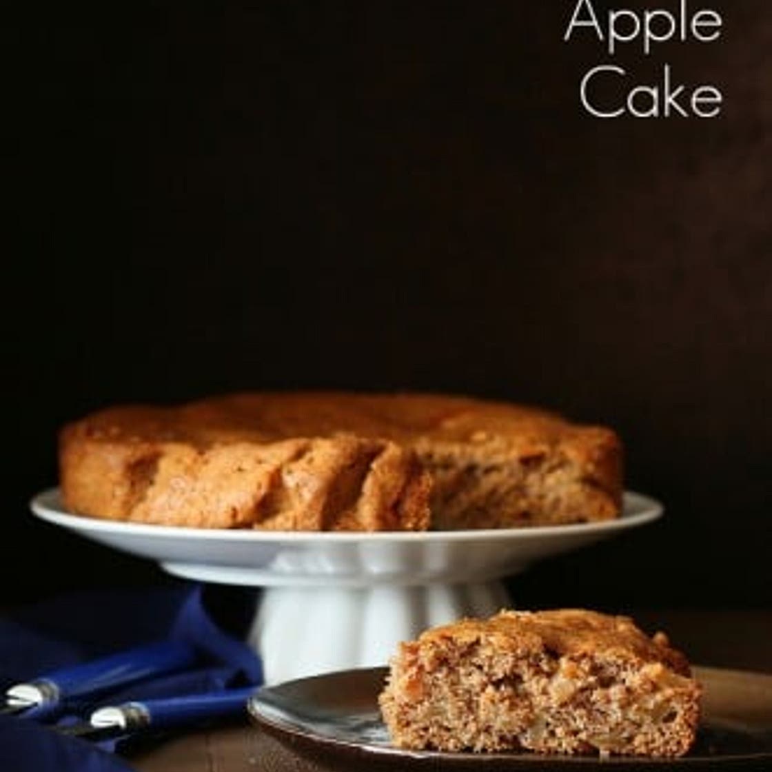 Vegan Spiced Apple Cake with Salted Caramel