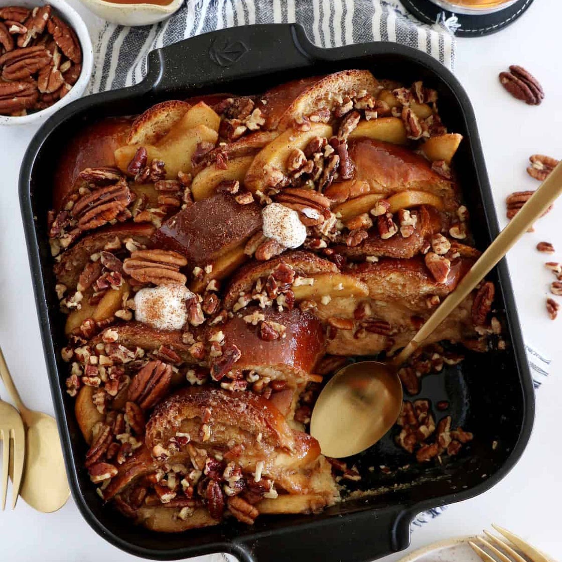 Baked Apple Pecan French Toast