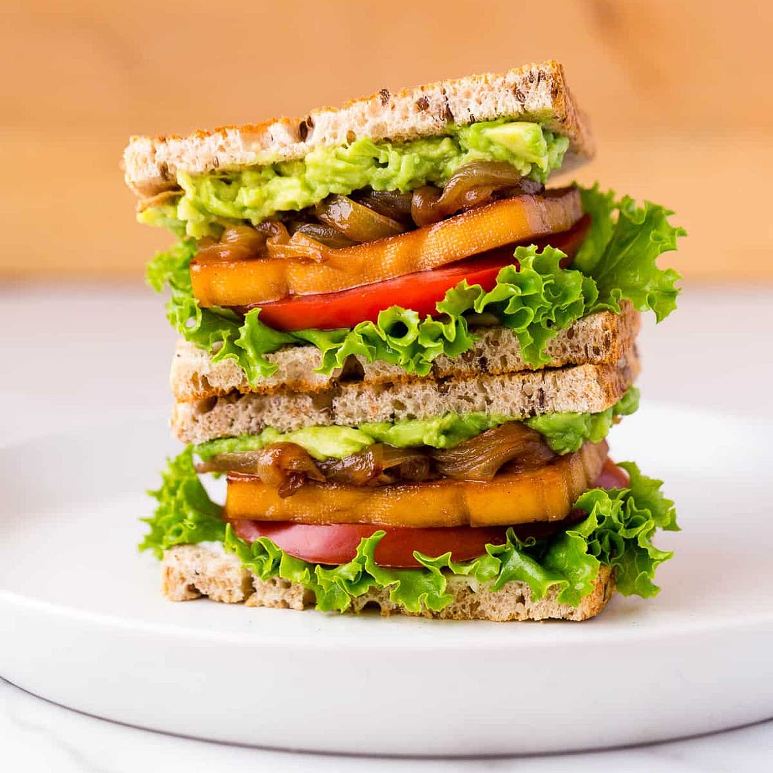 Smoky Maple Tofu Sandwich