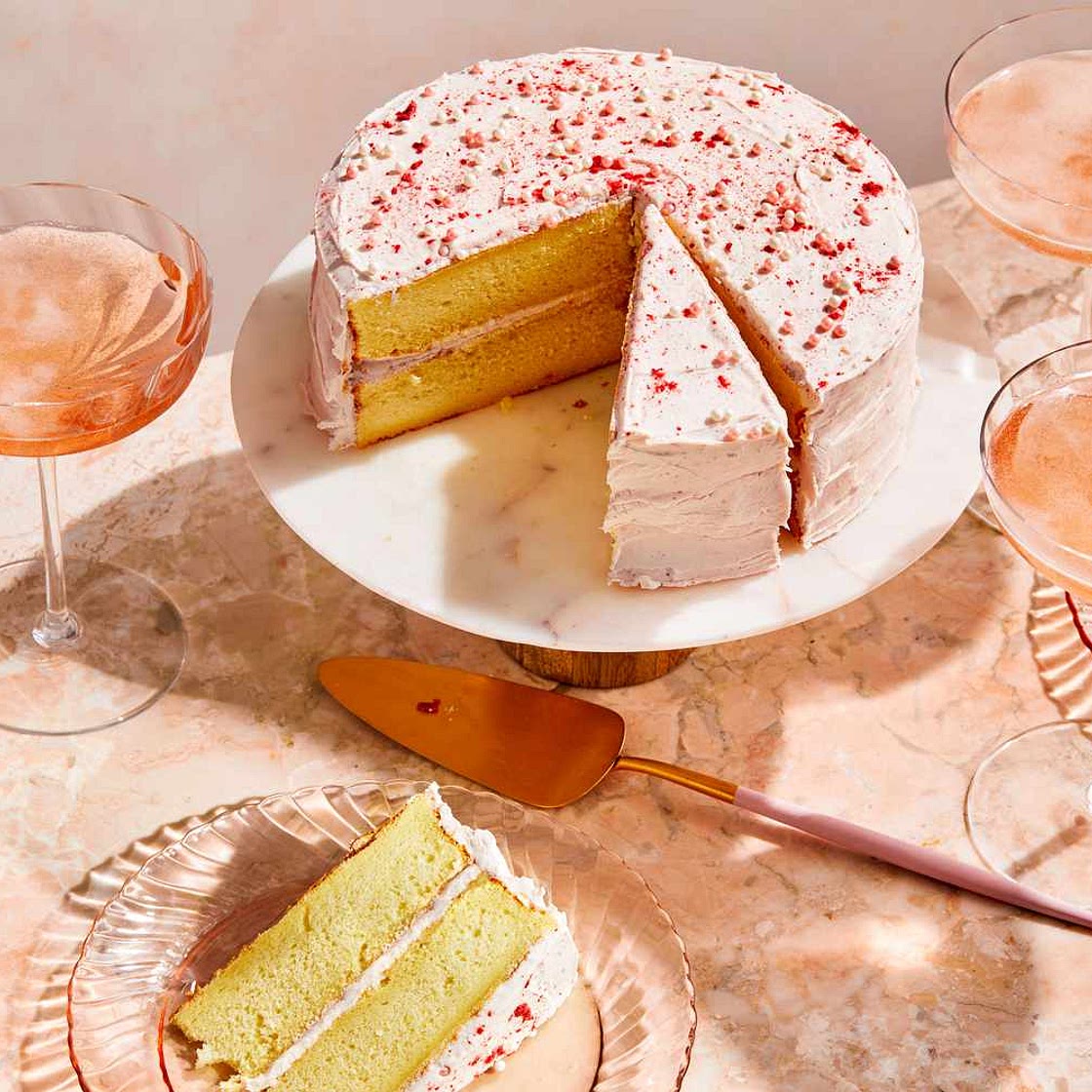 Pink Champagne Cake