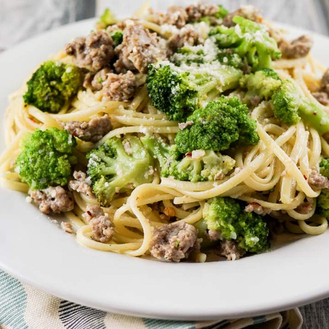 Turkey Sausage and Broccoli Pasta