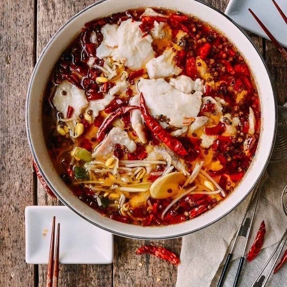 Sichuan Boiled Fish (Shui Zhu Yu, 水煮鱼)