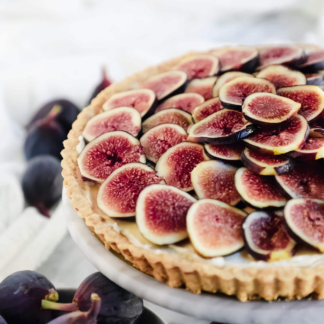 Creamy Fig and Honey Mascarpone Tart