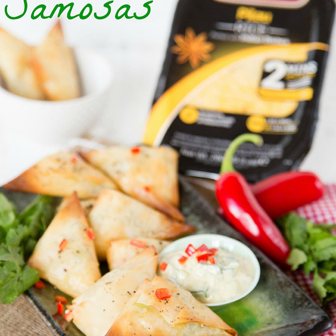 Recipe: Baked Rice Samosas