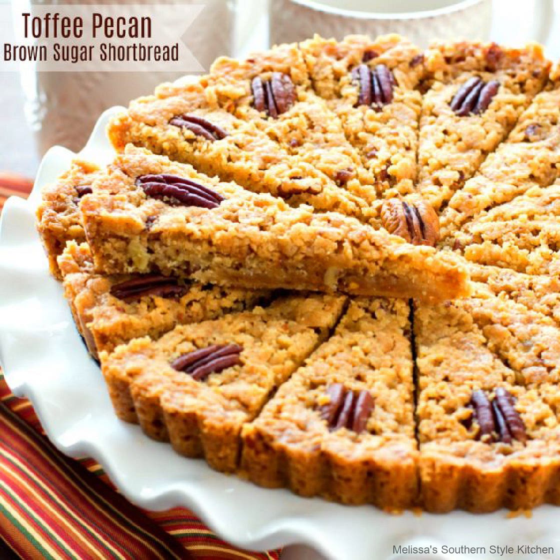 Toffee Pecan Brown Sugar Shortbread