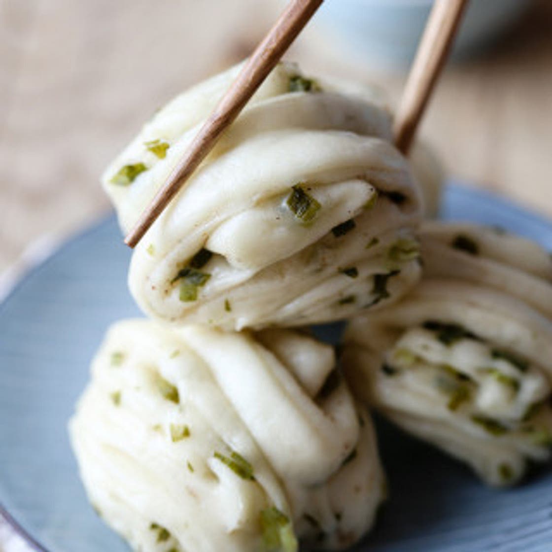 Steamed Scallion Buns - Hua Juan