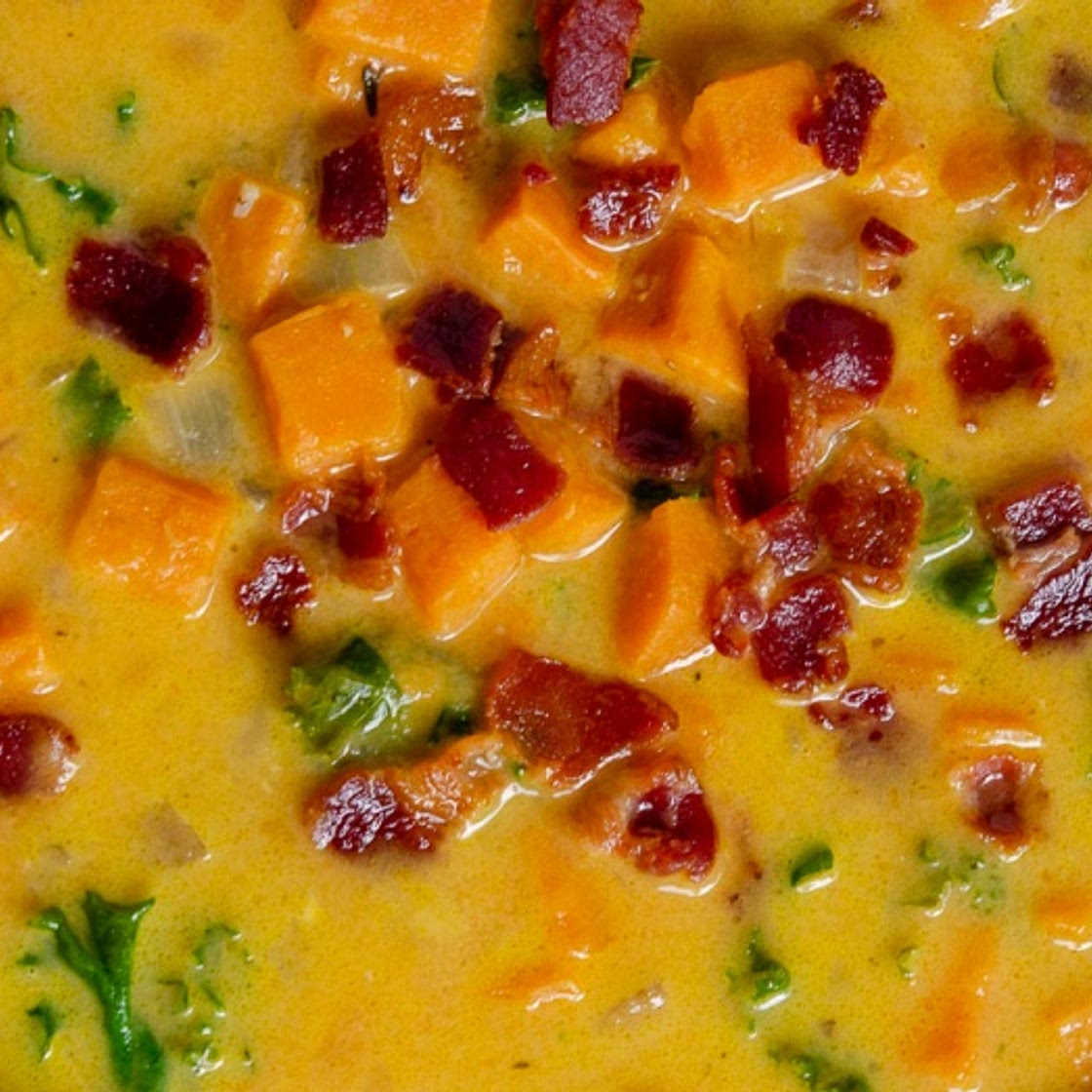 Sweet Potato Bacon Chowder