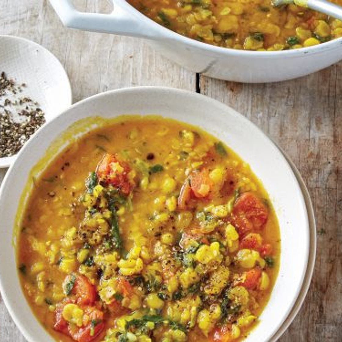 Yellow Split Pea Dal with Watercress