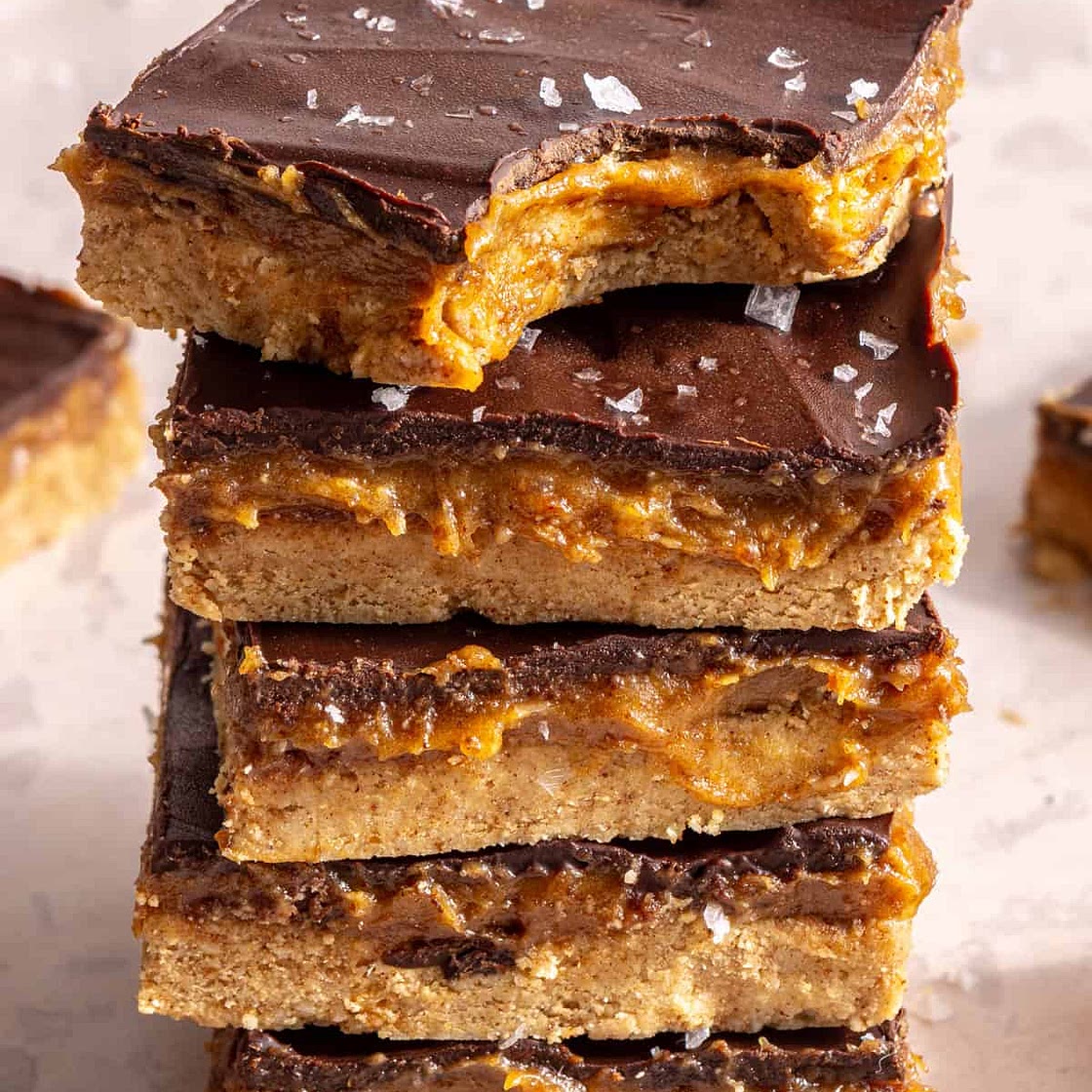 Salted Maple Protein Cookie Bars