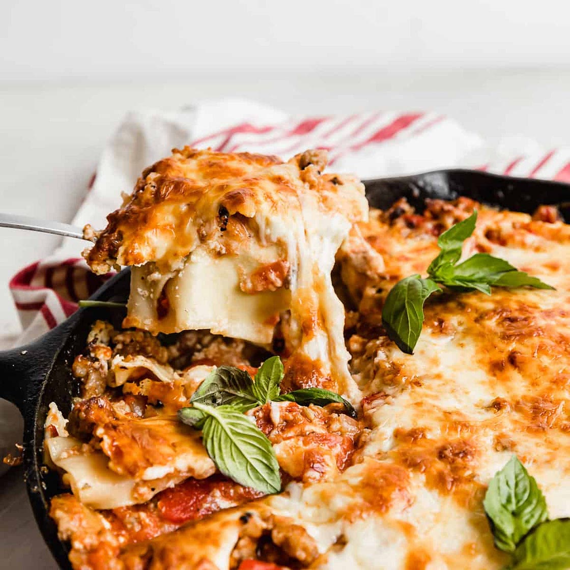 Cast Iron Lasagna
