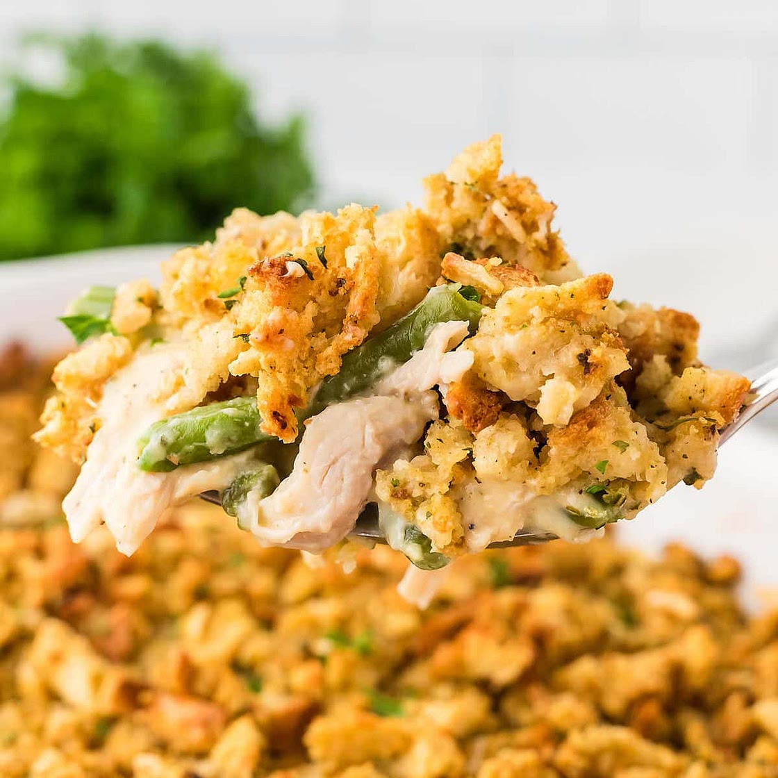 Chicken and Stuffing Casserole