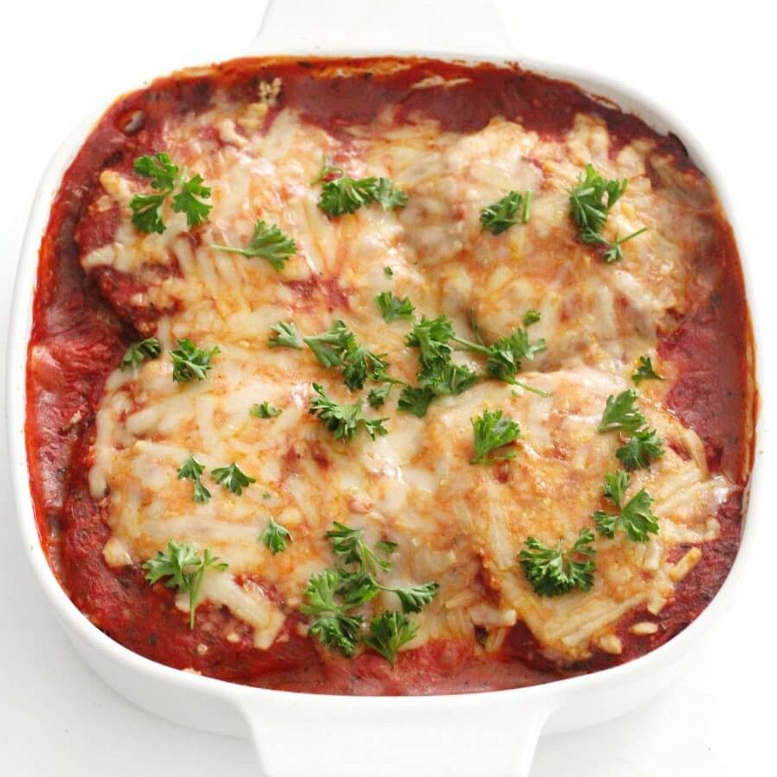 Easy Vegan Eggplant Parmesan (Gluten-Free, Allergy-Free) | Air Fried & Baked