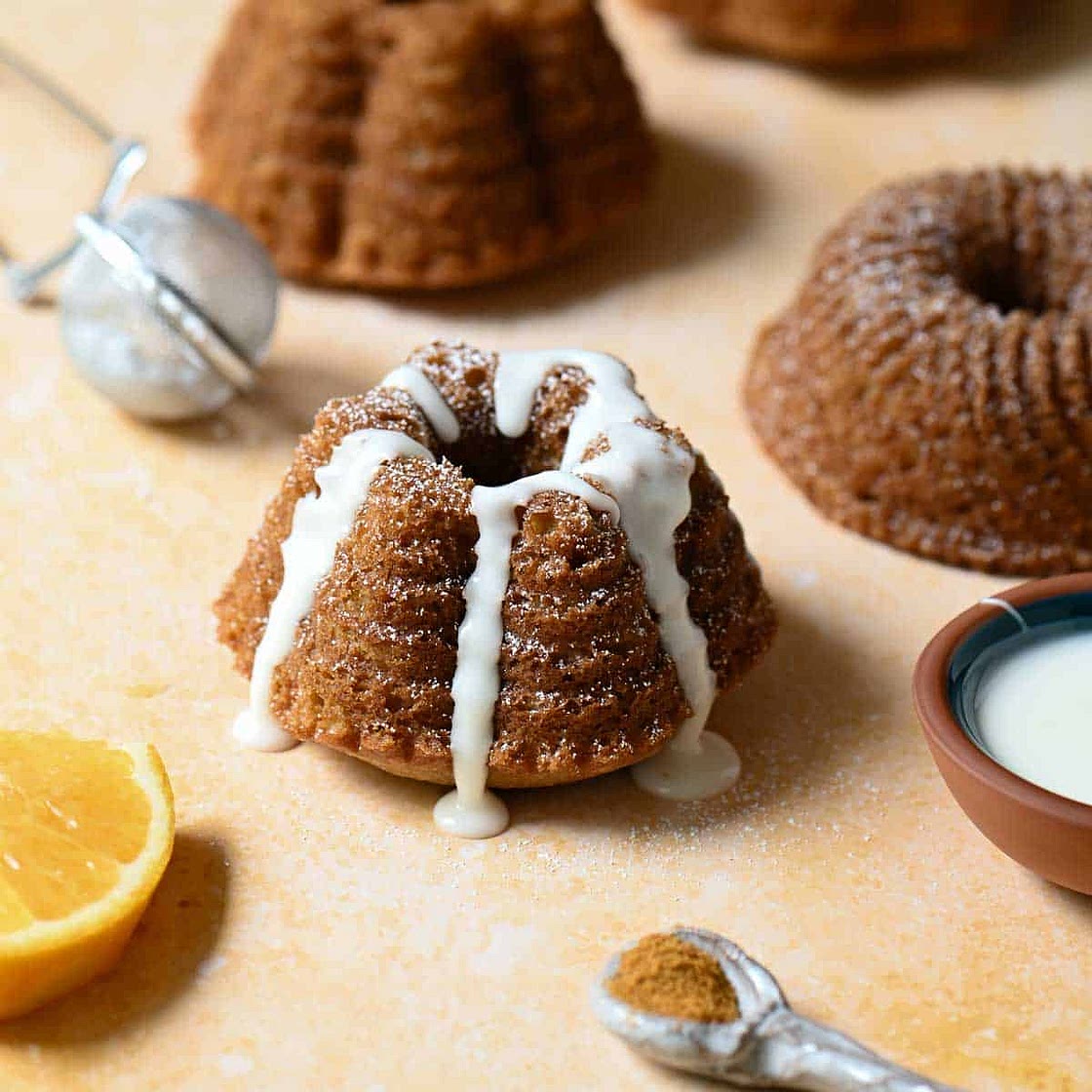 Mace Spiced Mini Bundt Cakes