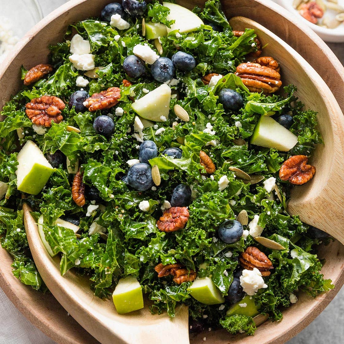 Kale Blueberry Salad