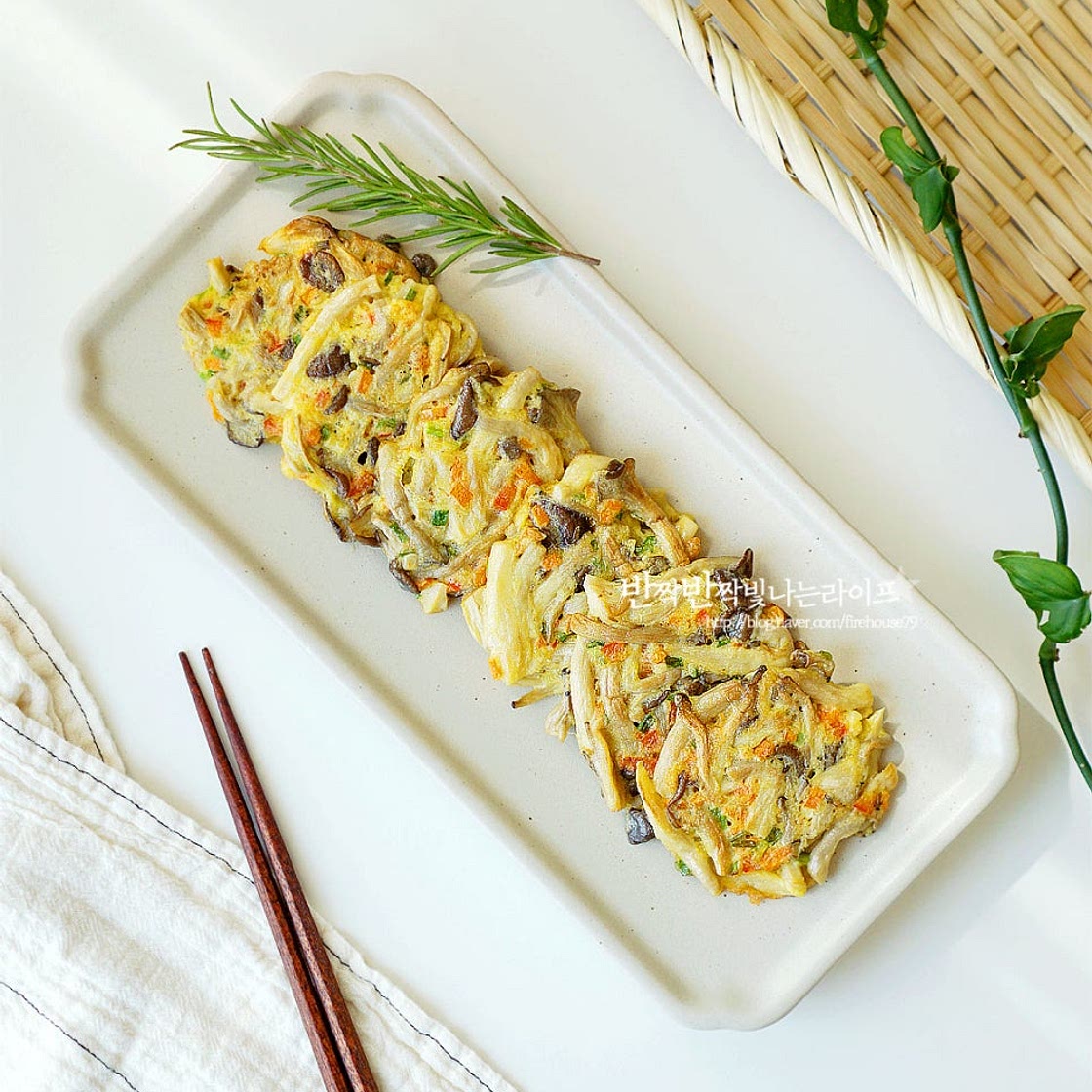 느타리버섯전 만드는법 느타리버섯 요리 손질 느타리 버섯계란전