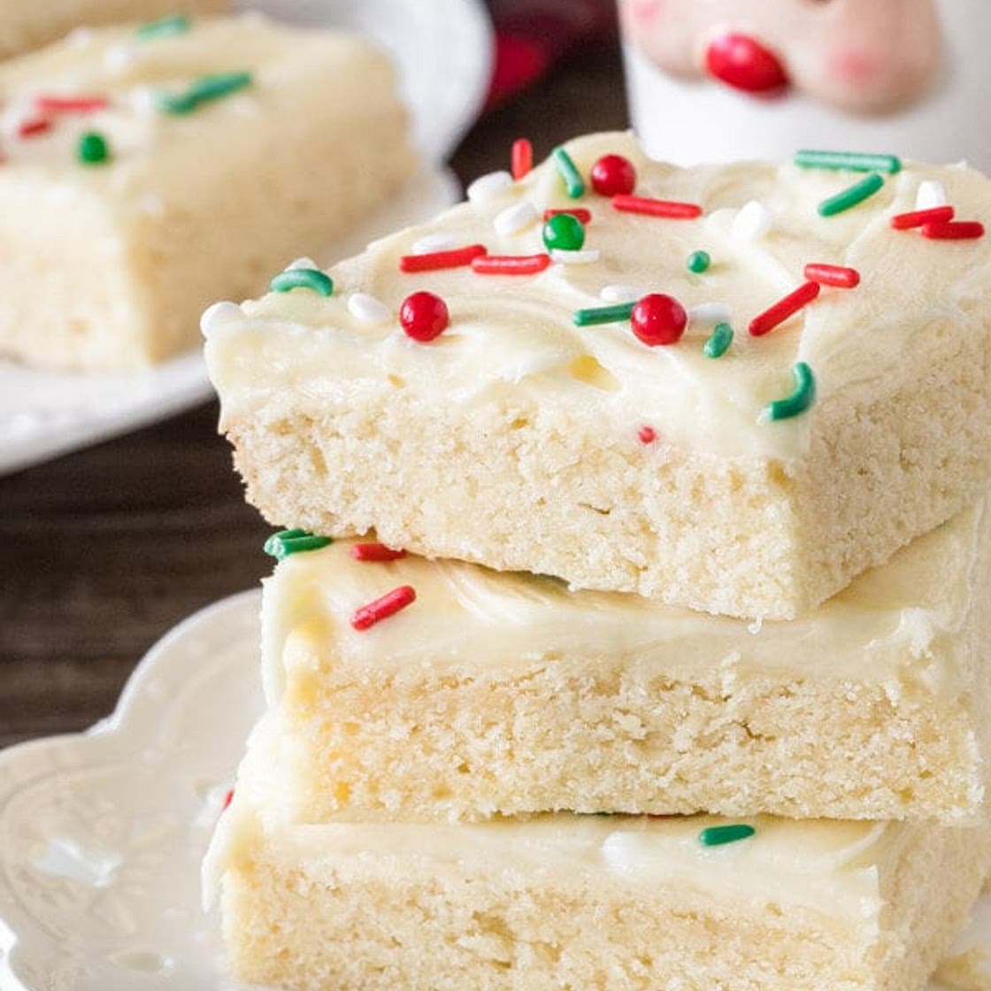 Christmas Sugar Cookie Bars
