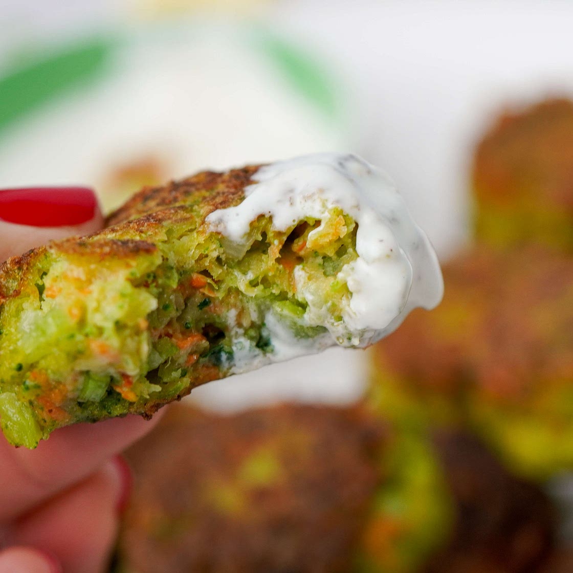 Broccoli Bites with Tangy Dipping Sauce