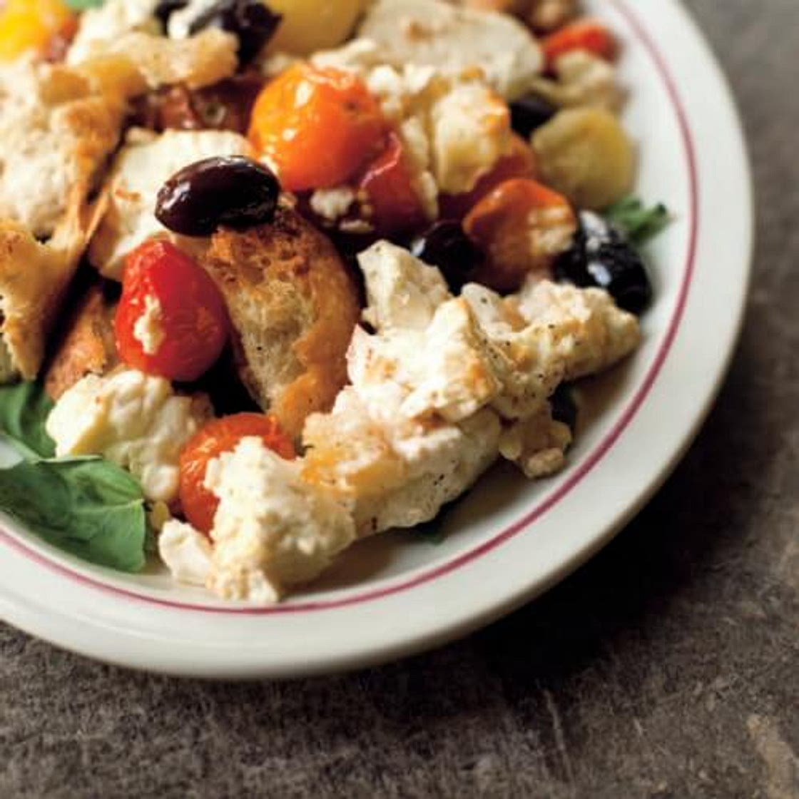 Baked Feta Panzenella