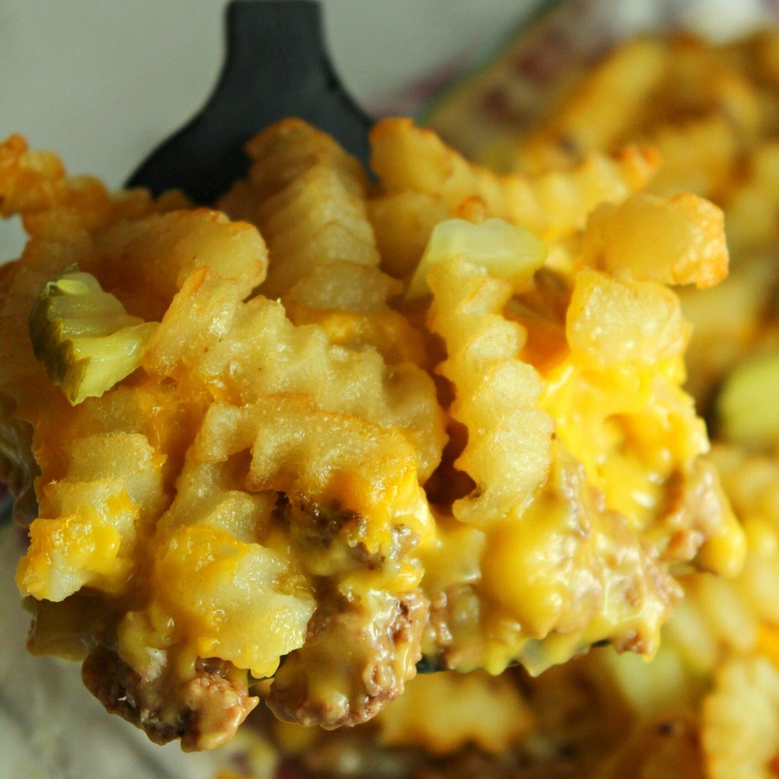 Cheeseburger French Fry Casserole