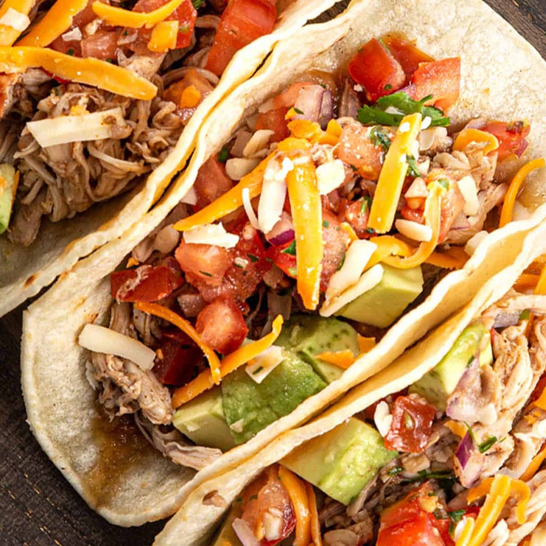 Instant Pot Chicken Tacos