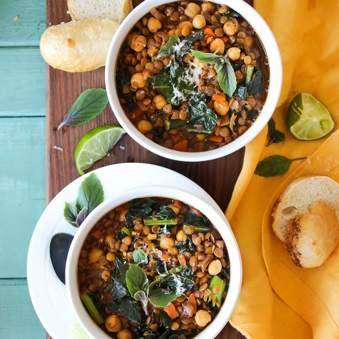 Smoky Chickpea Lentil Soup