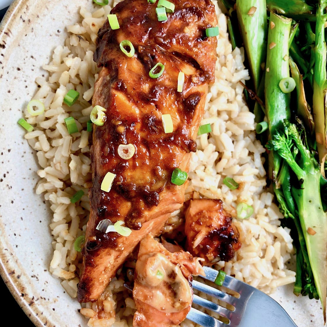 Korean Gochujang BBQ Salmon Bowls