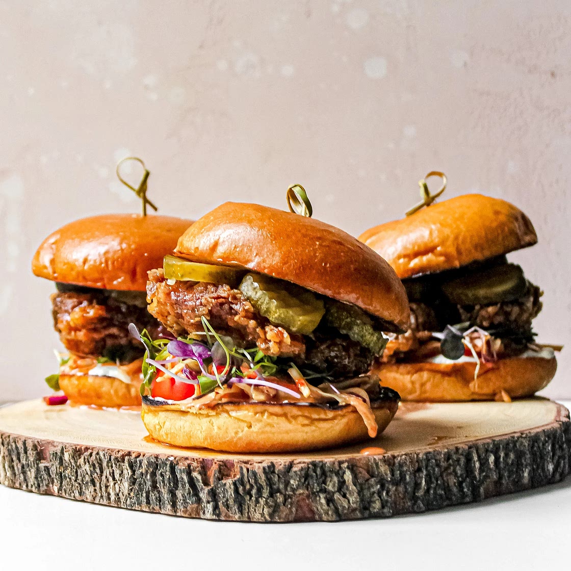 Nashville Hot Honey Fried Chicken Sandwiches — Clean Eats Factory