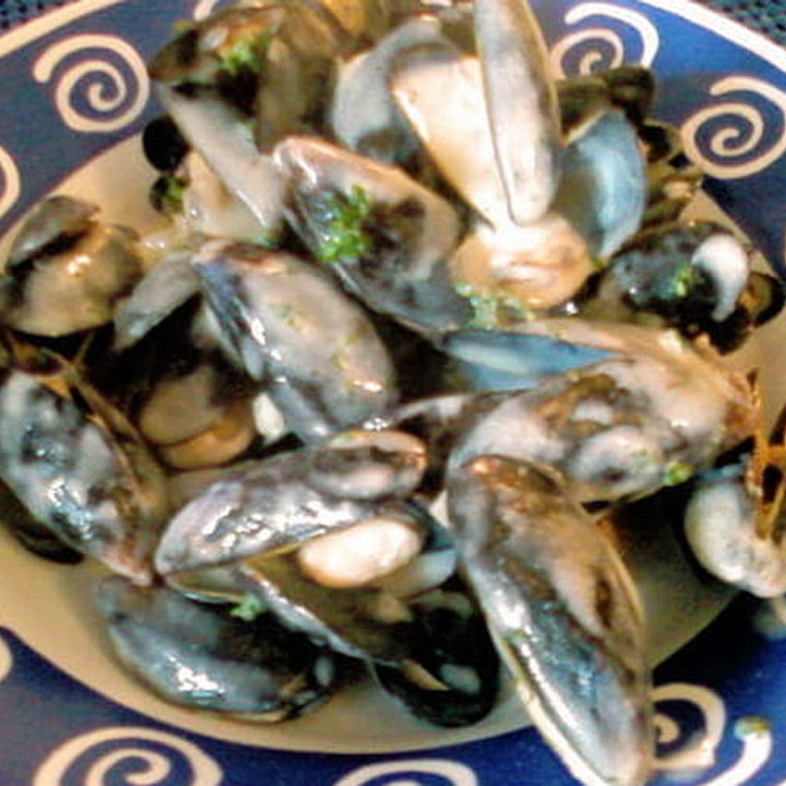 Moules sauce poulette
