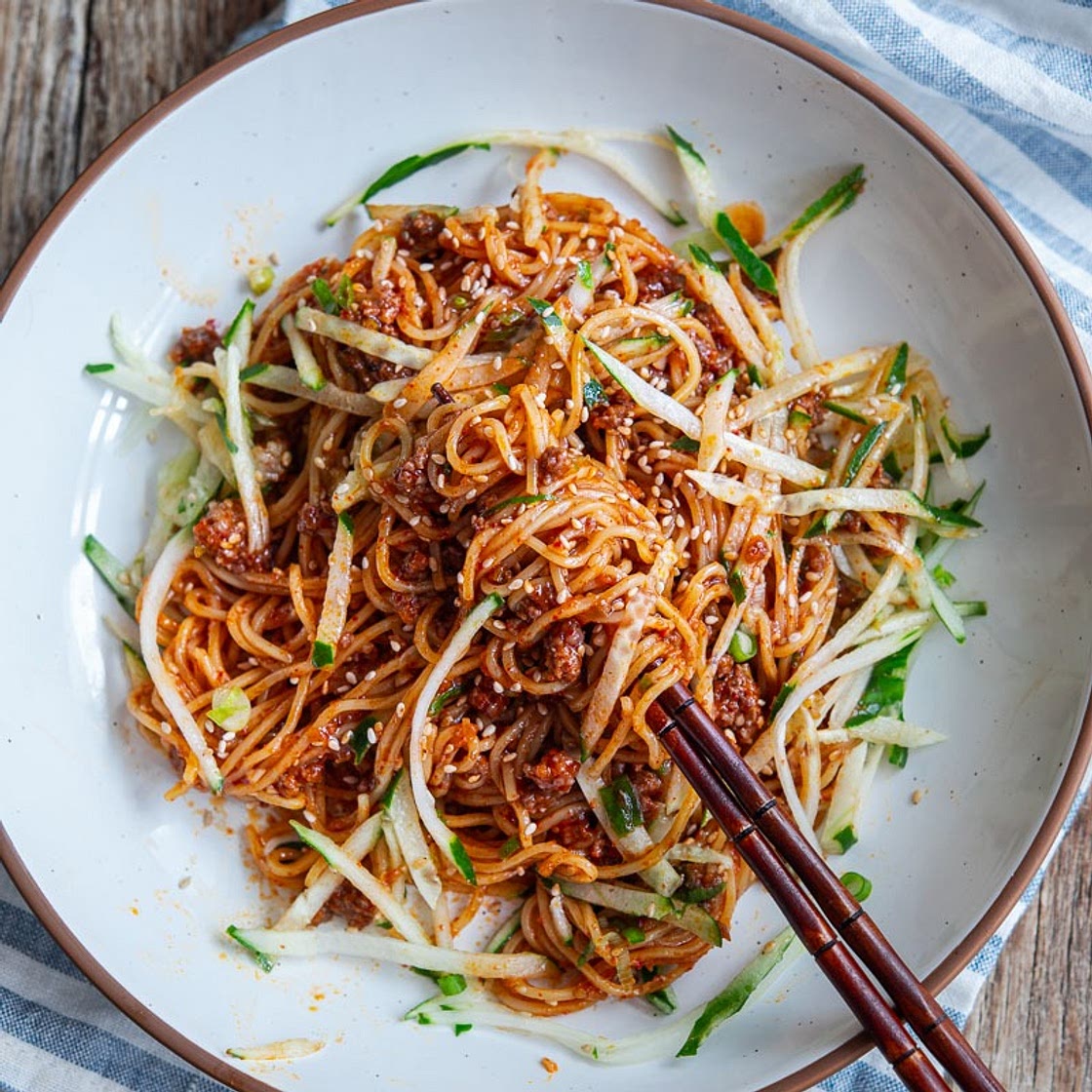 20-Minute Beef Gochujang Noodles