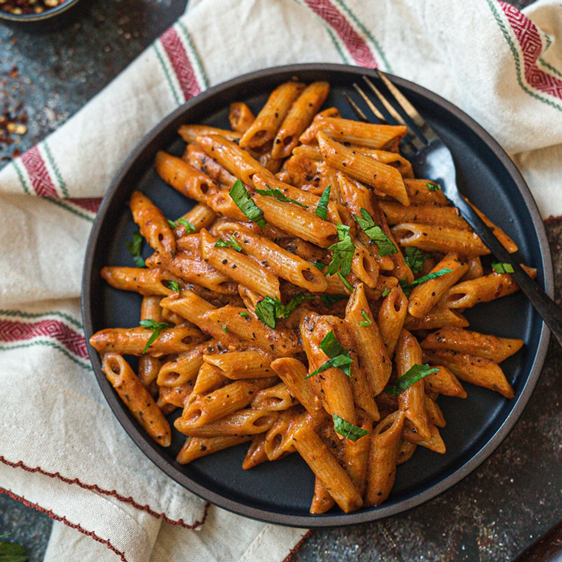 Veganizing Gigi Hadid Spicy "Vodka" Pasta