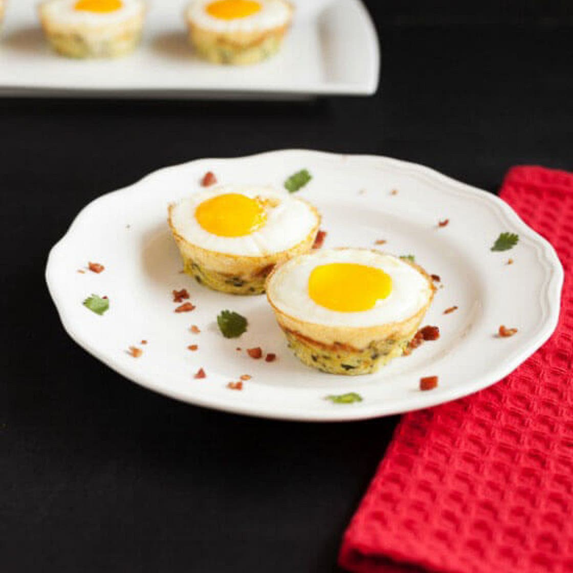 Egg Bacon Zucchini Nests