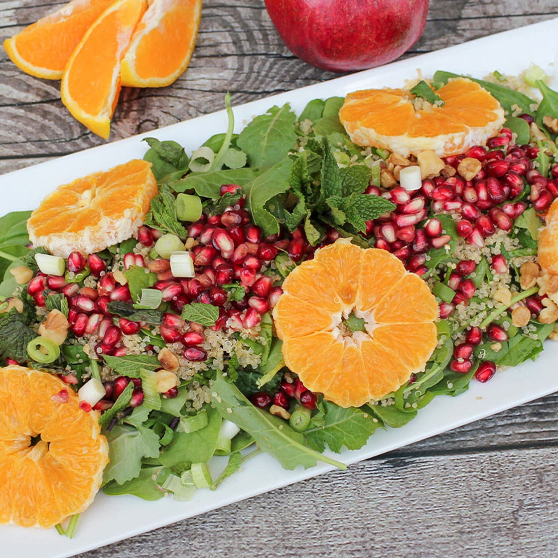 Pomegranate Orange Quinoa Salad