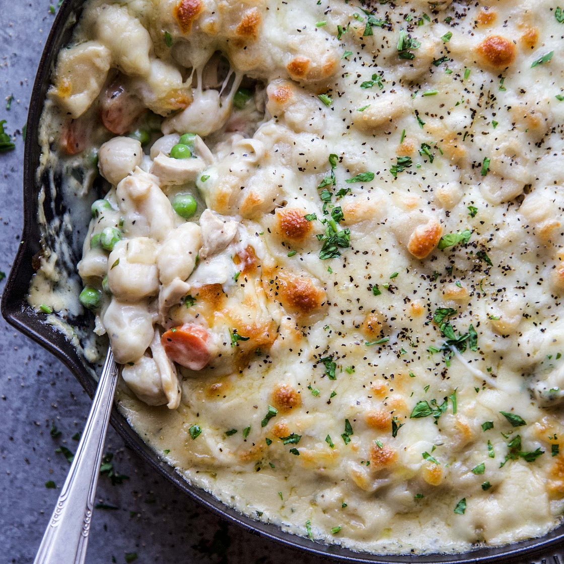 Crustless Chicken Pot Pie with Gnocchi