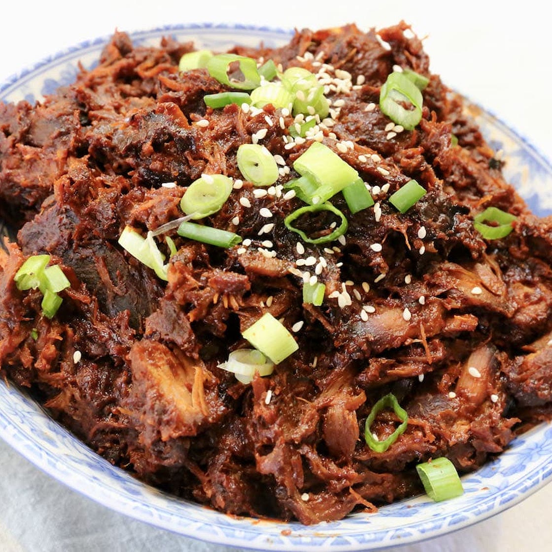 Tender Gochujang Pulled Pork Shoulder