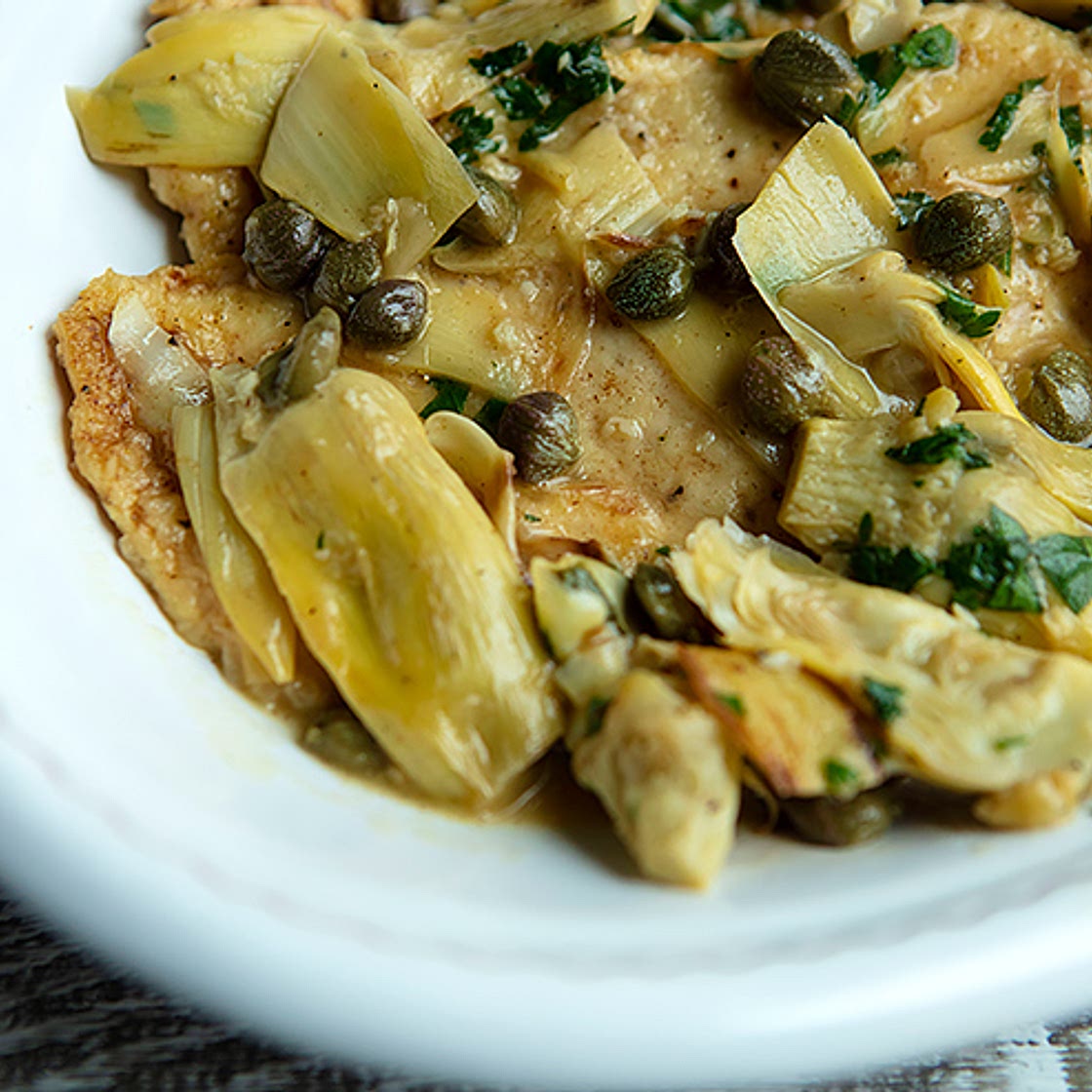 Chicken Piccata With Artichokes