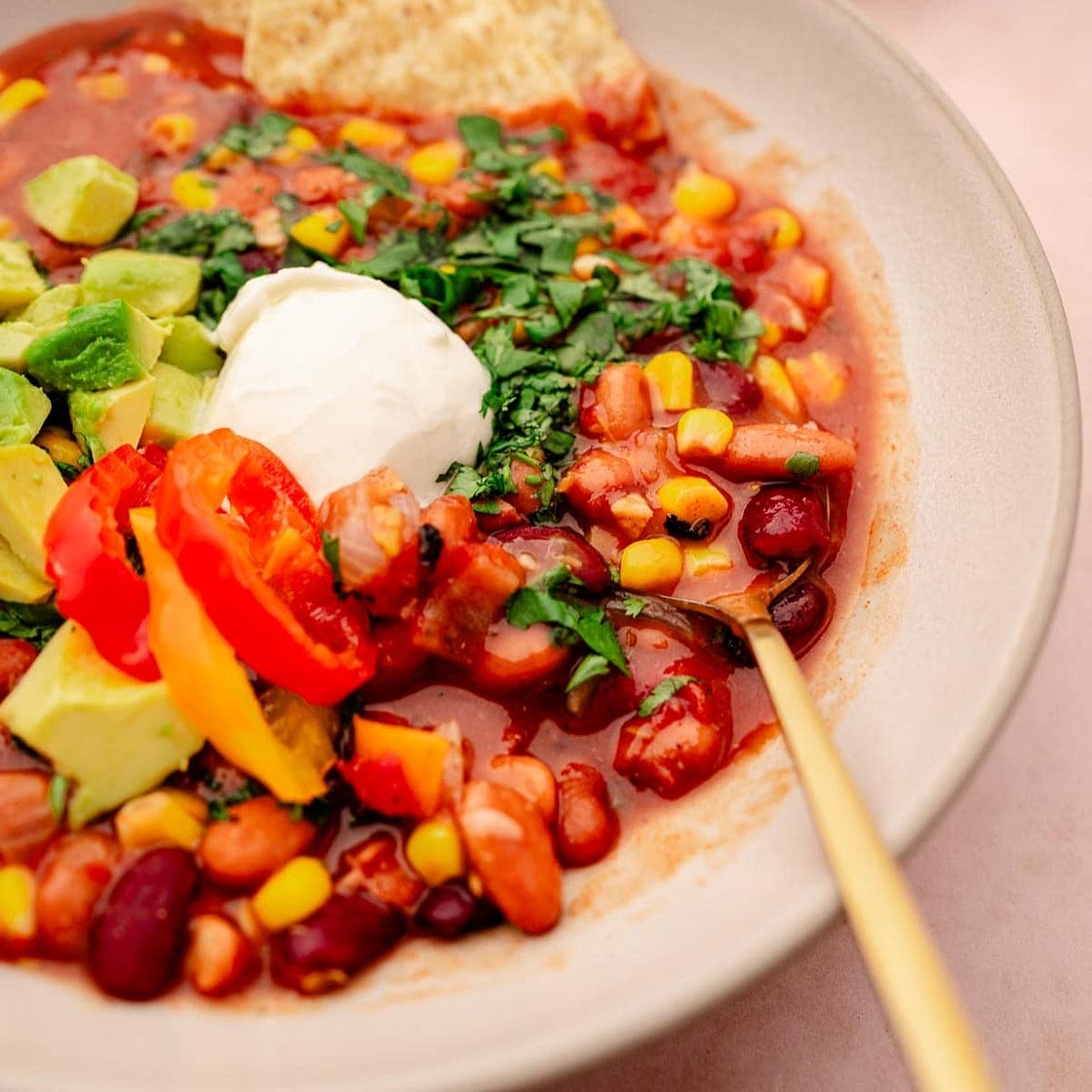 Slow Cooker Vegetarian Chili