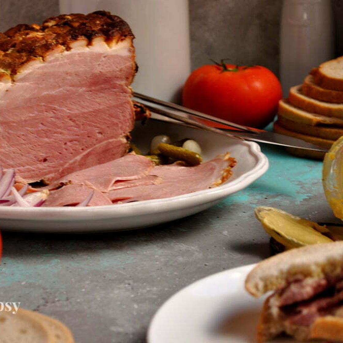Classic Mustard Glazed Ham