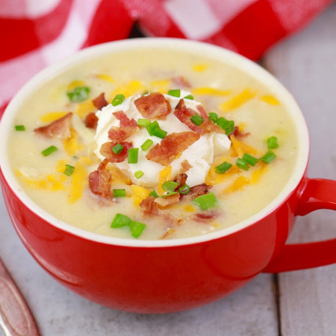 Loaded Baked Potato Soup In A Mug